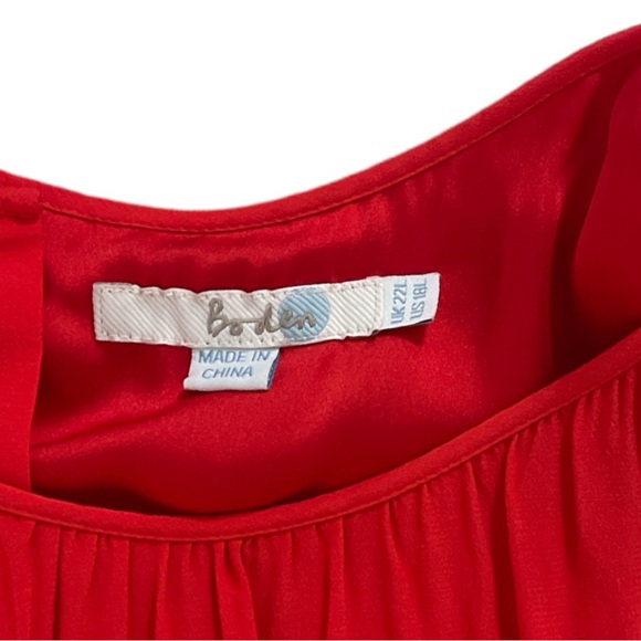 Boden Selina Red Fit And Flair Dress Size US 18L - Picture 4 of 5